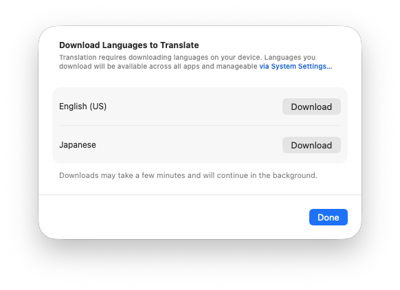 Download Modal